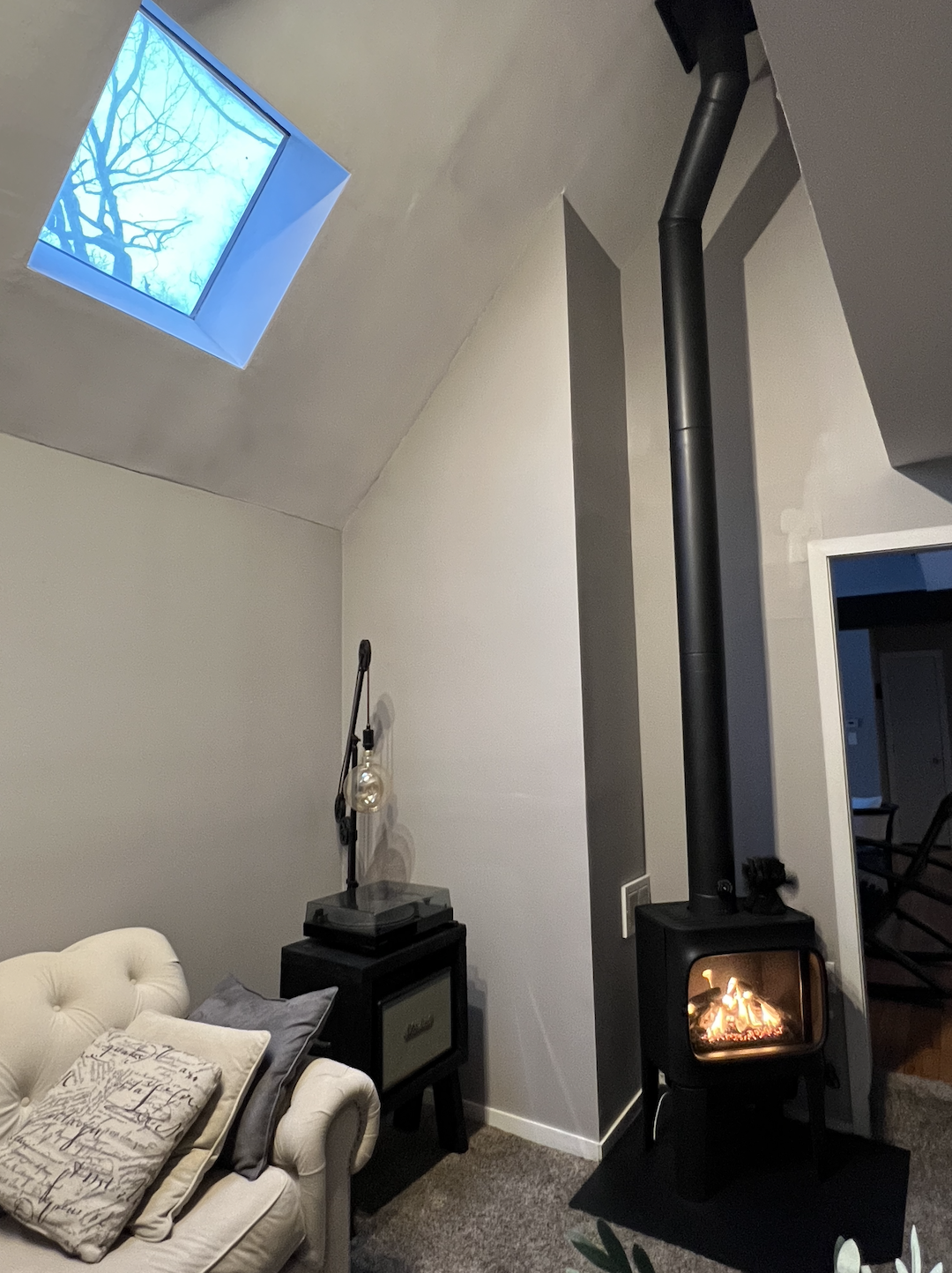 Rotate a vented freestanding gas stove