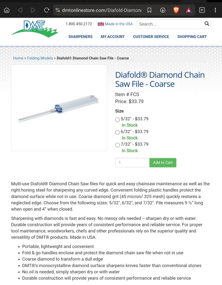 Diamond chain files