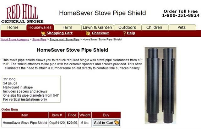 HomeSaver Stovepipe Shield Men's Size: One Size 54120