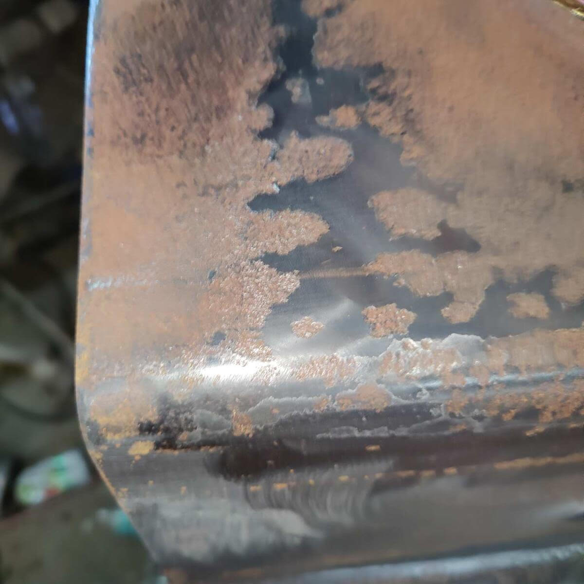 Extremely pitted rust on Baby Bear, need advice on removal technique. This one is challenging.