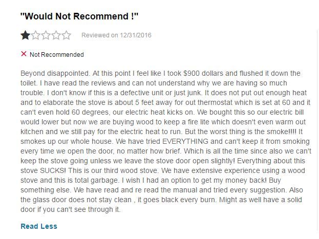 Came across this review for an Englander stove.