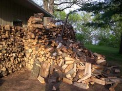 Holz Haufen Collapse