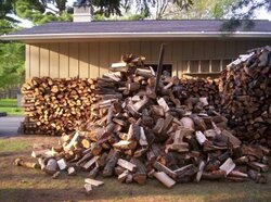 Holz Haufen Collapse