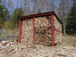 Request pics of roof extensions or covers for woodpile