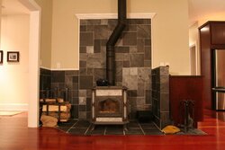 Natural slate for hearth