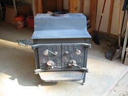 Old Fisher wood stove