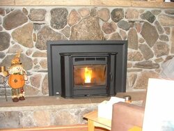 Flame intensity on pellet stove?