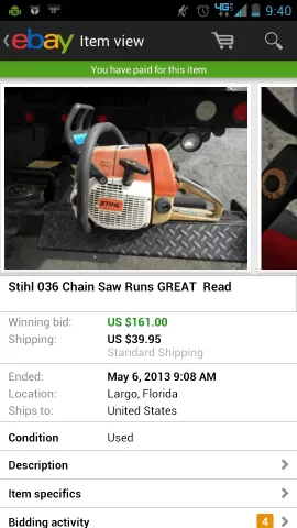 [Hearth.com] Aftermarket Stihl Rear handle/Gas tank