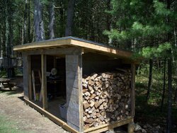 Woodshed is almost done.