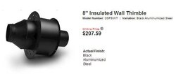 How many Insulate the pellet stove wall thimble with fire rated insulation?