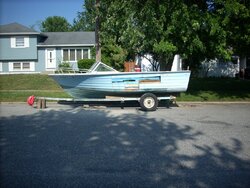 Free scrounging trailer, "with boat"