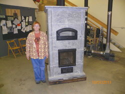 Judy by monster stove.JPG