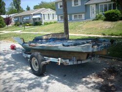 Free scrounging trailer, "with boat"