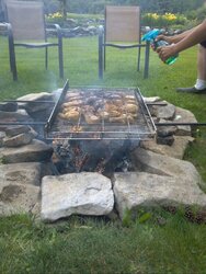 Fathers Day chicken on the keyhole pit!