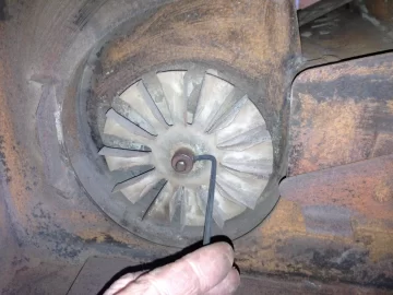 [Hearth.com] removal of exhaust fan blade.