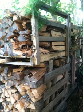 [Hearth.com] Moveable roof for top covering wood