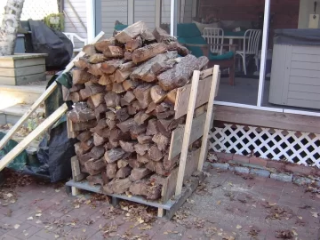 [Hearth.com] Moveable roof for top covering wood