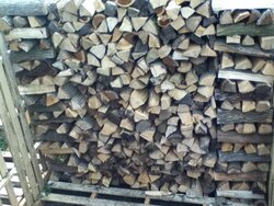 Restacking my firewood the easy way.