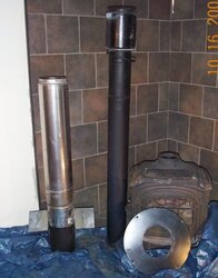 Installing Stove & Chimney Pipe