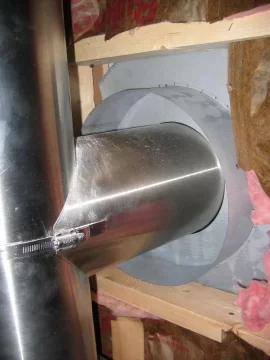 [Hearth.com] Can the chimney go through a wall at an angle?