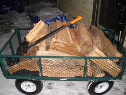 Best way to move the wood from the pile to my house?