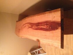 Made a Bar out of Cherry Slab Wood