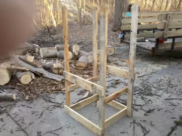[Hearth.com] Saw Buck ,Pole Rack Mod #2