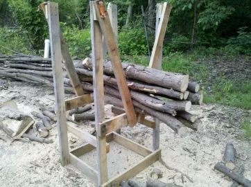 [Hearth.com] Saw Buck ,Pole Rack Mod #2
