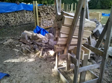[Hearth.com] Saw Buck ,Pole Rack Mod #2