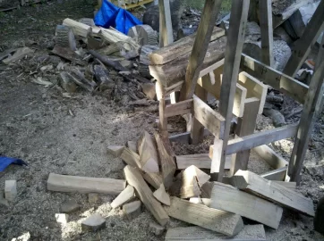 [Hearth.com] Saw Buck ,Pole Rack Mod #2
