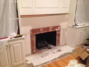 [Hearth.com] Fireplace Facelift and TV Install