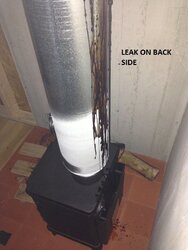 Creosote leaking from new stove?