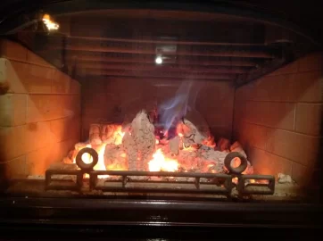 [Hearth.com] Blue flame...