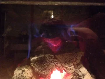 [Hearth.com] Blue flame...