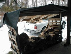 Has anybody ever built a "pallet house" to use as a woodshed?