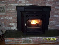 new pellet stove is awsome + pic