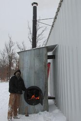 Outdoor heat exchange stove