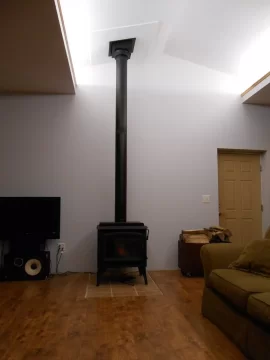 [Hearth.com] Stirring coals on Cat stove