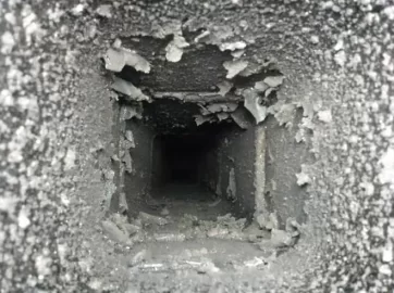 [Hearth.com] Pics of my chimney after 6 weeks of burning.  Thoughts?