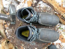 Safety Boots for firewood processing