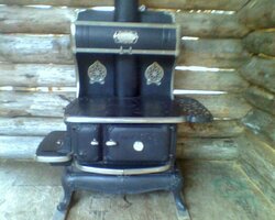 Heating with wood cook stoves