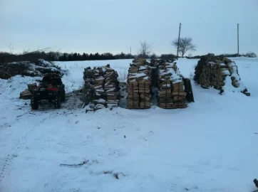 [Hearth.com] Snow and woodcutting