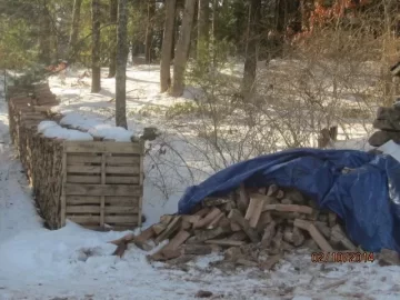 [Hearth.com] Snow and woodcutting
