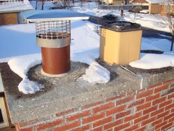 Extending a chimney liner, bust the clay? - help!