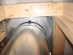 Looking for help, condensation running down chimney in new construction