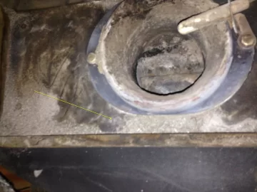 [Hearth.com] Quadrafire Contour/Santa Fe Hopper Lid Hinge Bolt Fell In - Guess what happened?