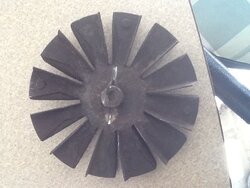 Stripped set screw on a p61 combustion fan