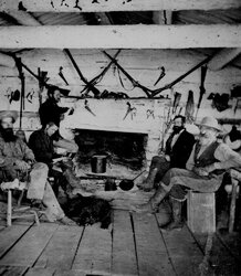 Interesting 1870's hearth photo