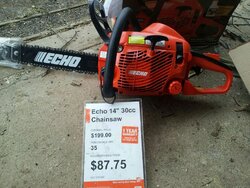 Check your local Home Depots. Just bought a brand new Echo CS-310 for $60.