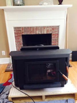 [Hearth.com] Pictures of my first stove installed. Can finally relax and enjoy my summer..